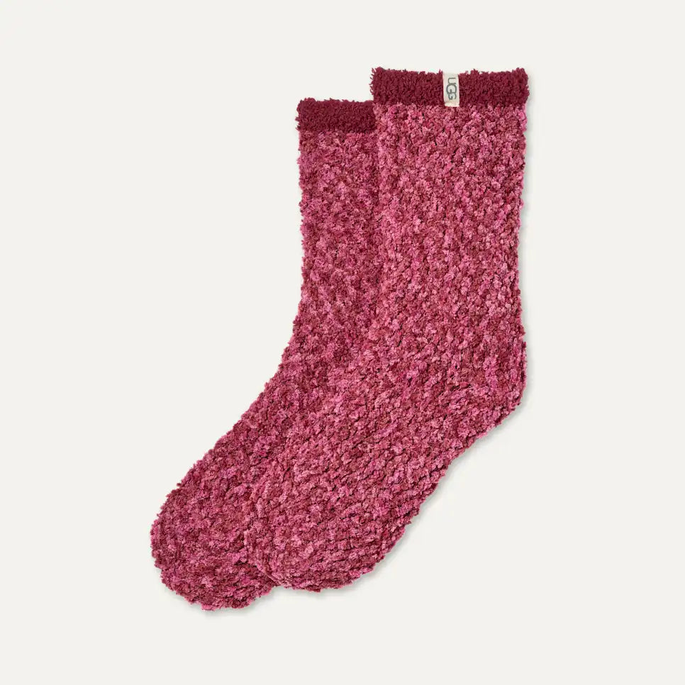 Women's Cozy Chenille Sock in Coffee Berry