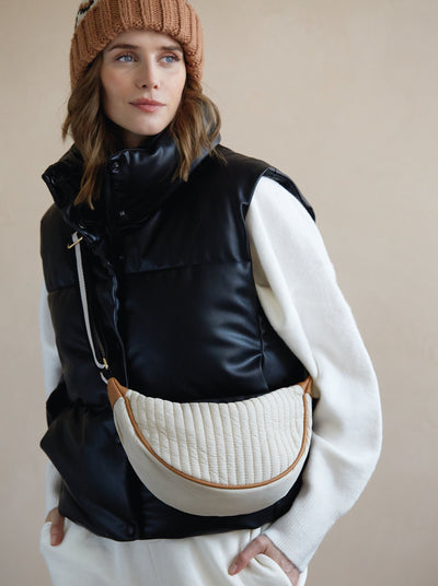 Ezra Crossbody in Ivory
