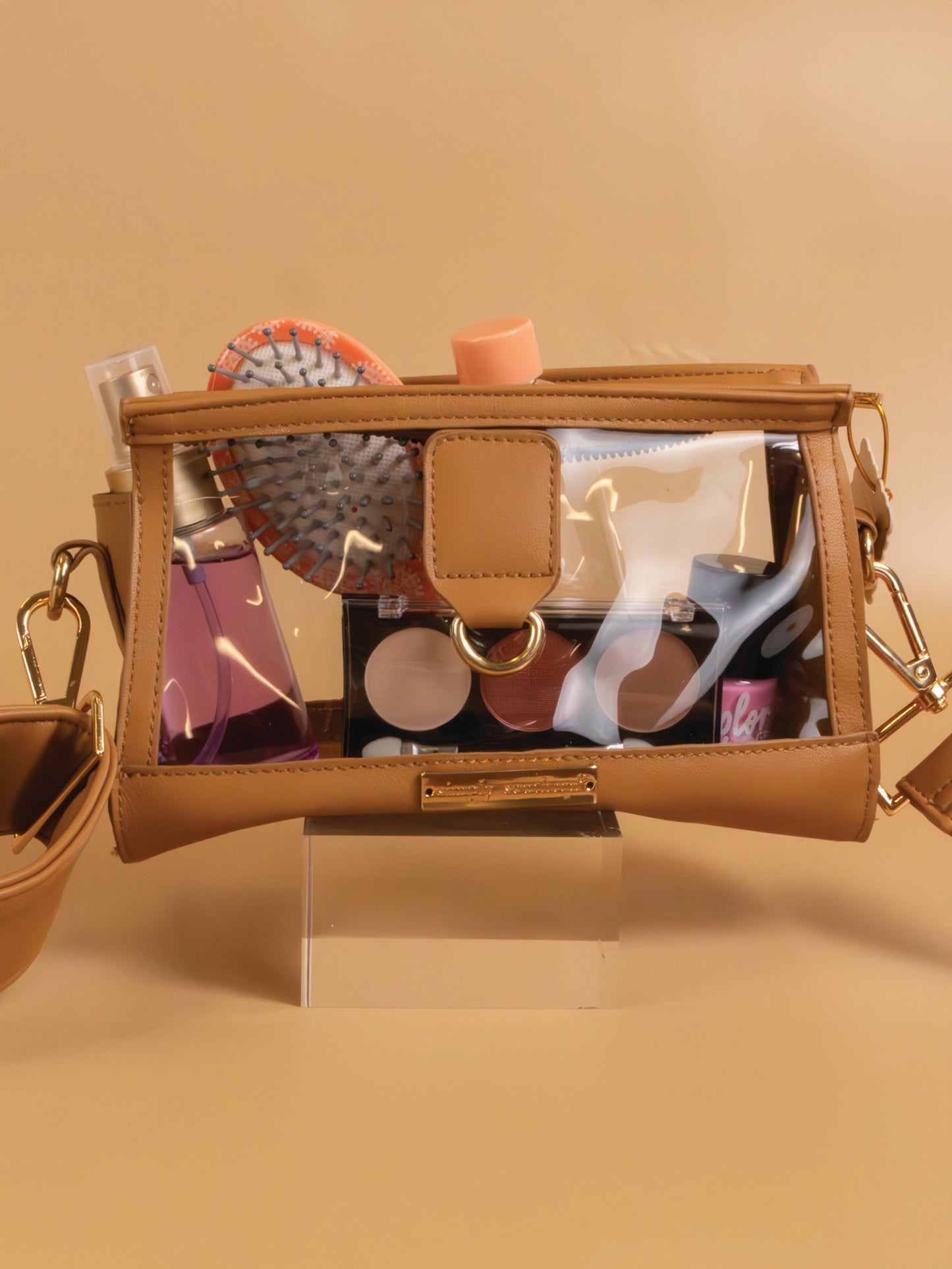 Leather Stadium Clutch Crossbody