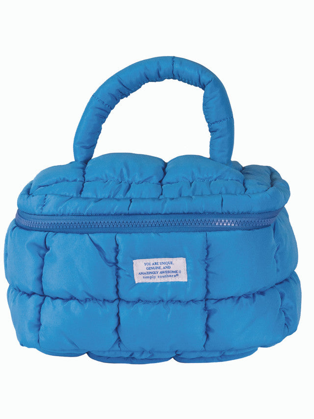 Marshmallow Glam Bag - Cerulean Blue