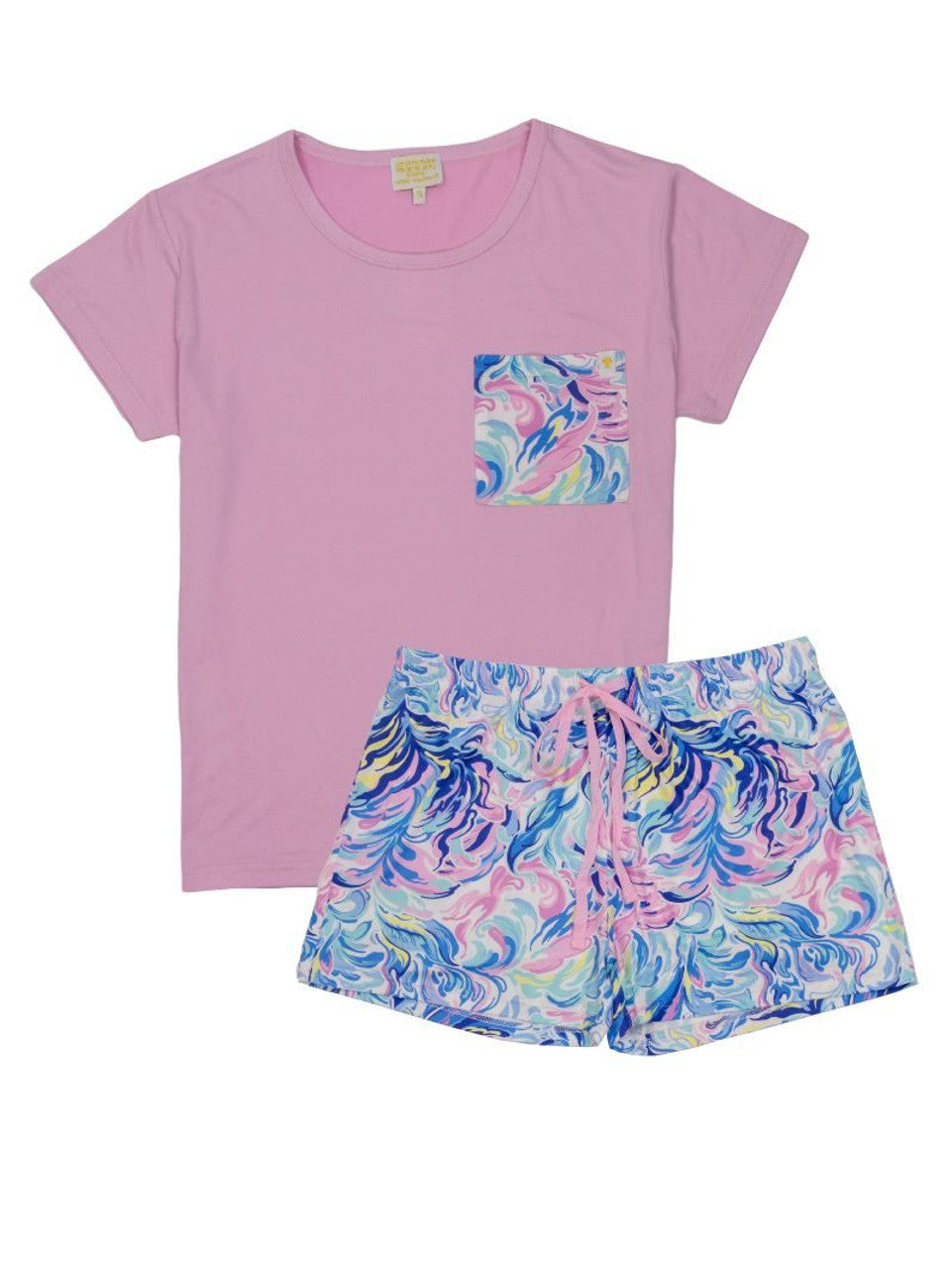 Pajama T-shirt Set in Watercolor