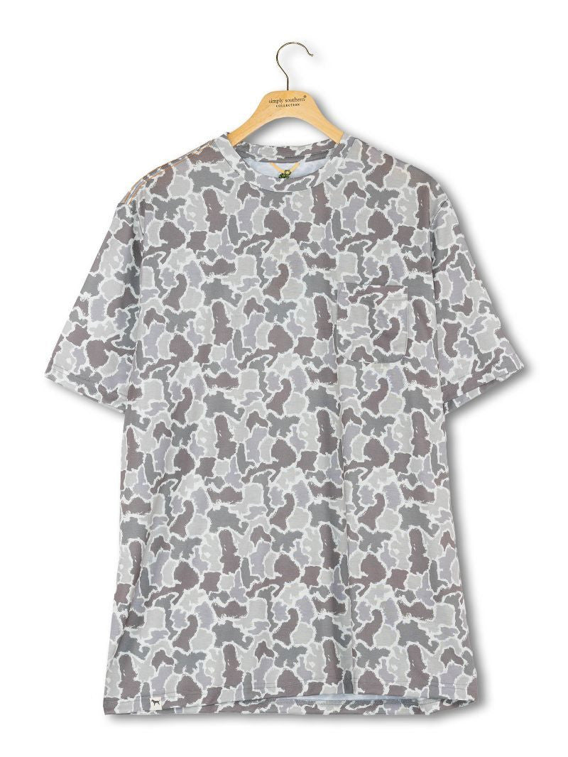 Grey Camo Bamboo T-shirt