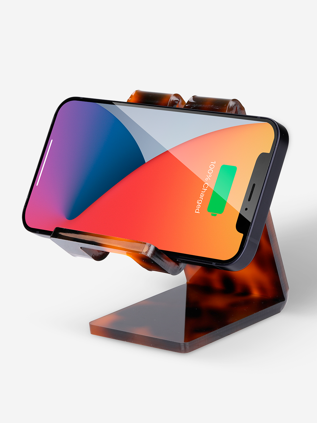 Acrylic Phone Stand in Tortoiseshell