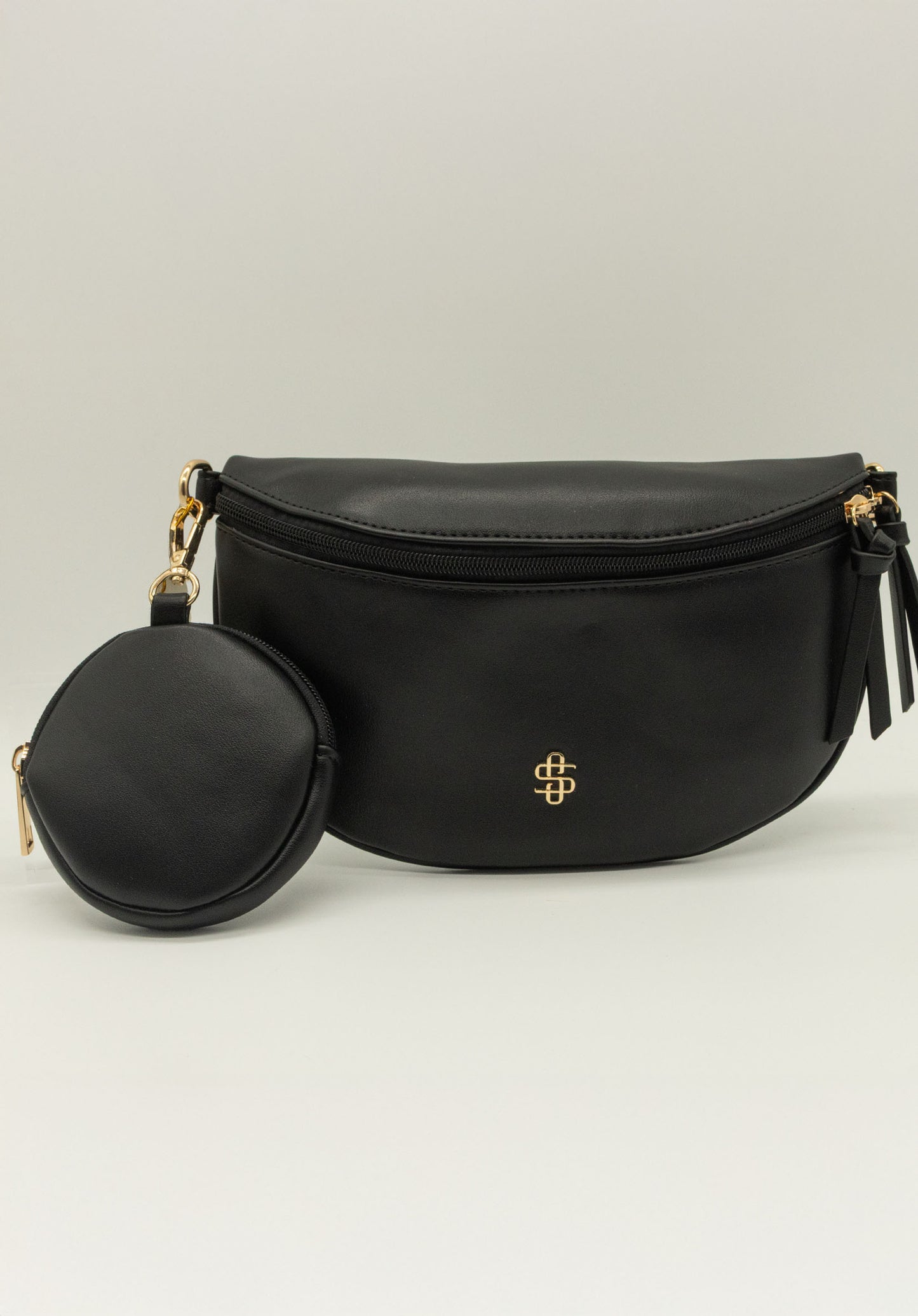 Leather Belt Bag with Pouch