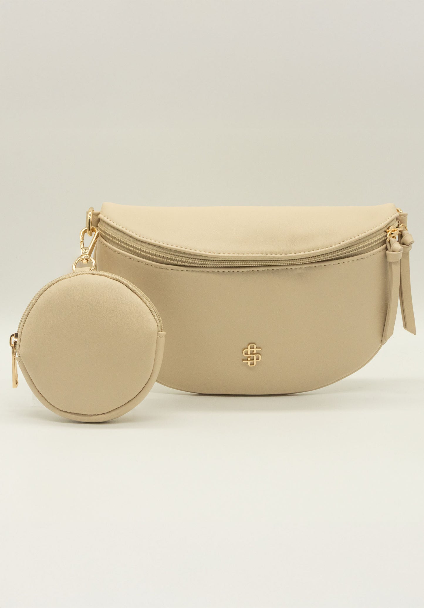 Leather Belt Bag with Pouch