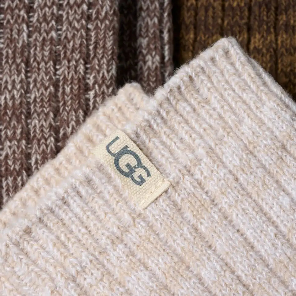 Women's Rib Knit Slouchy Crew 3 Pack Burnt Cedar / Moonlight / Coffee Grounds