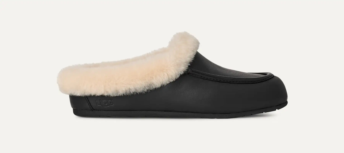 Ansley Mule Women Black Leather