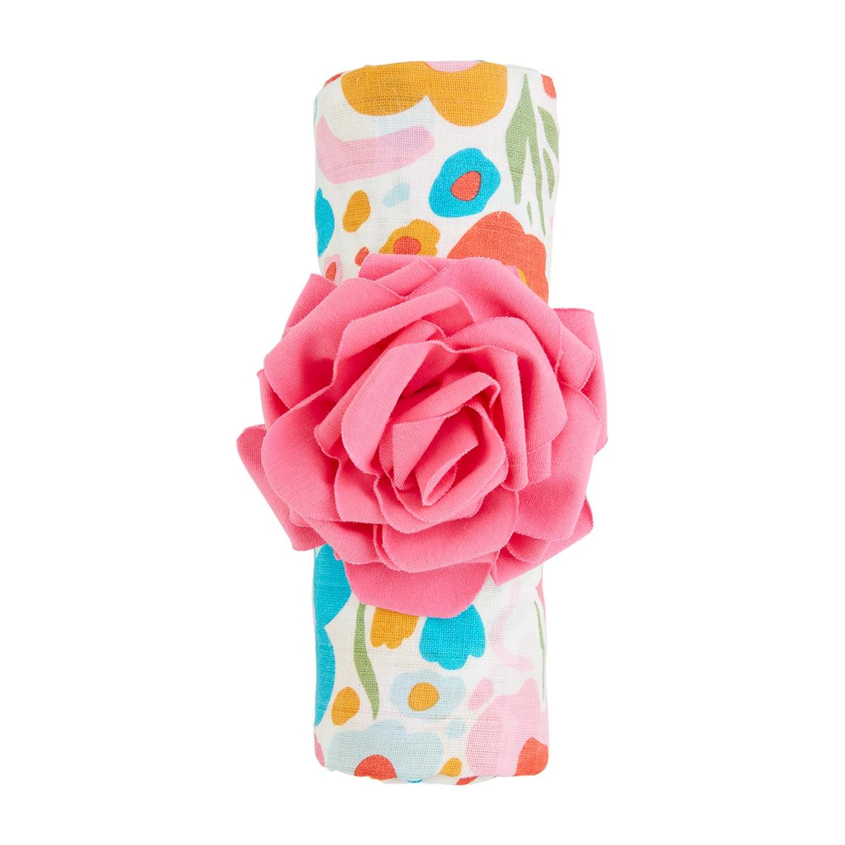 Floral Swaddle and Headband