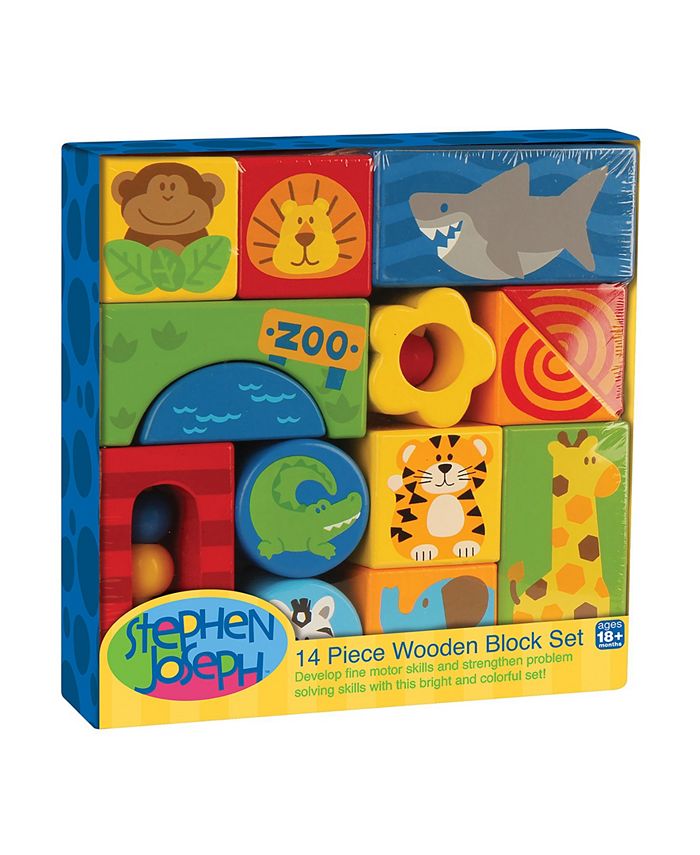 14 Piece Wooden Block Set
