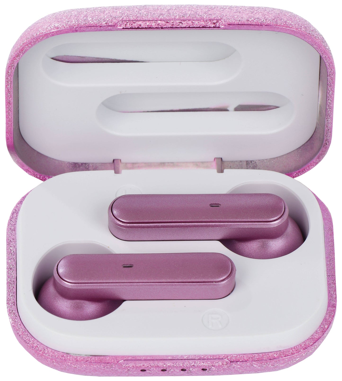 Pink Glitter Compact Ear Buds