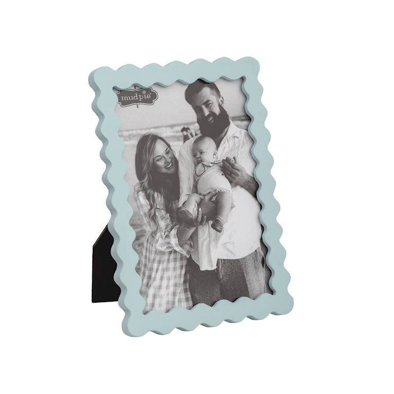 Rectangle Blue Wood Frame