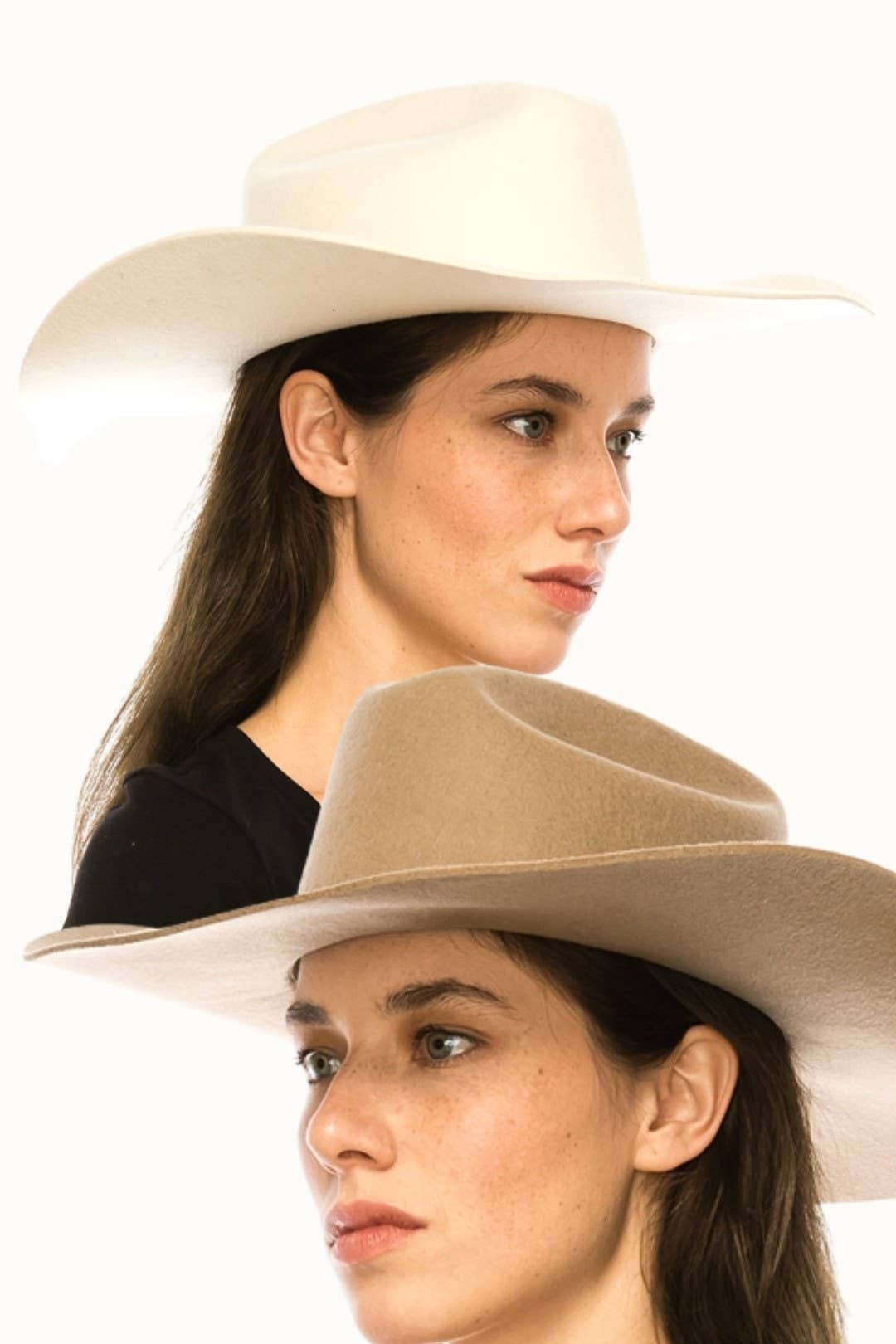100% Australian Wool Western Cattleman Cowboy Hat Adjustable: Chestnut