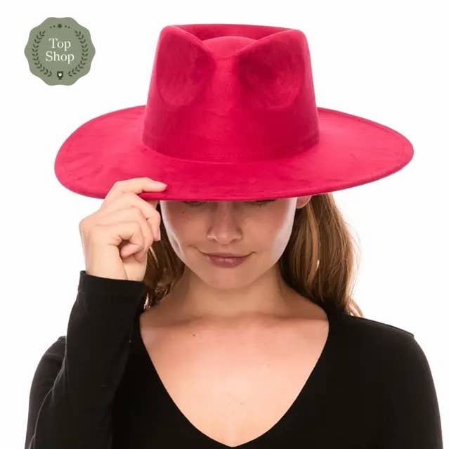 Vegan Suede Rancher Hat Camel