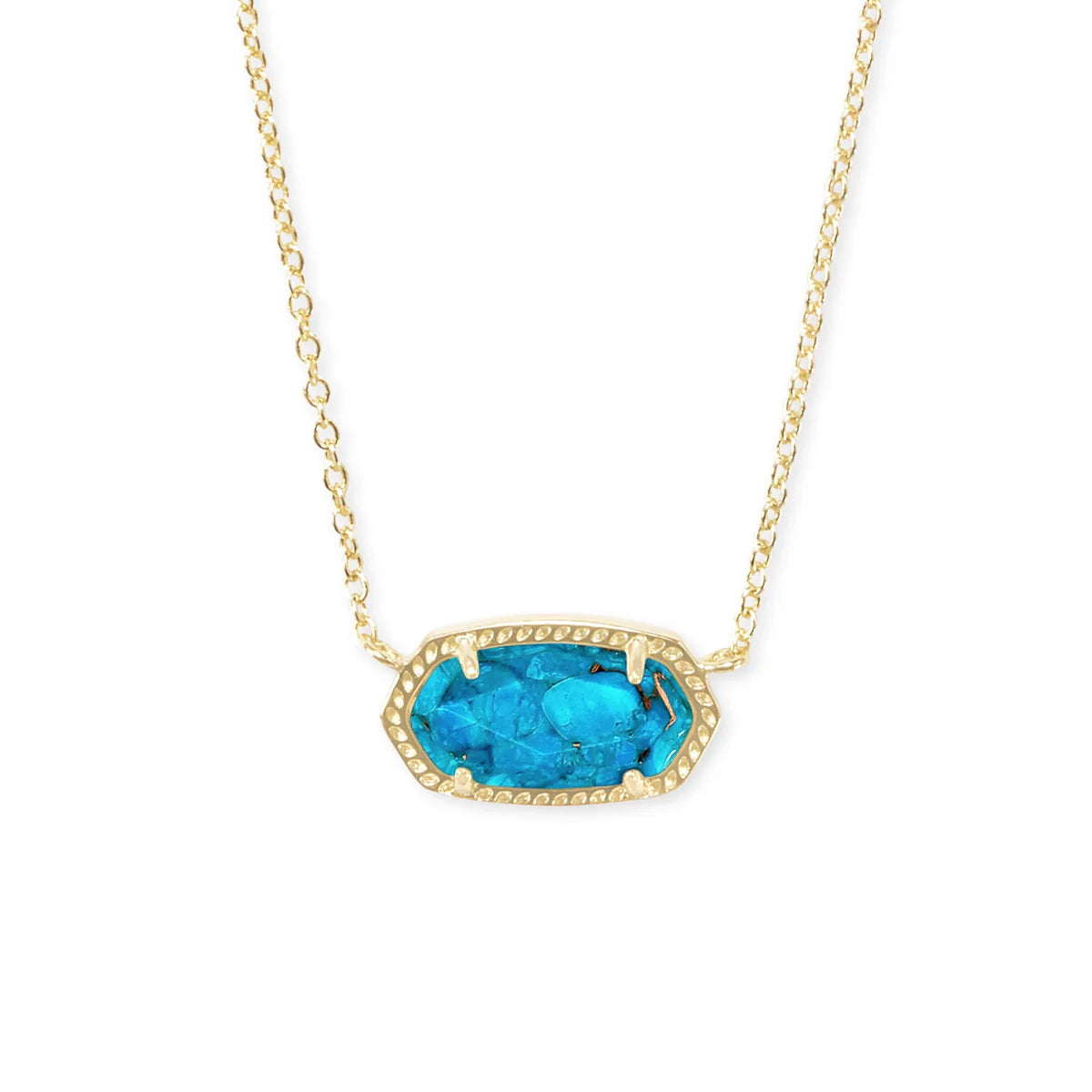 ELISA NECKLACE GOLD BRONZE VND TURQ