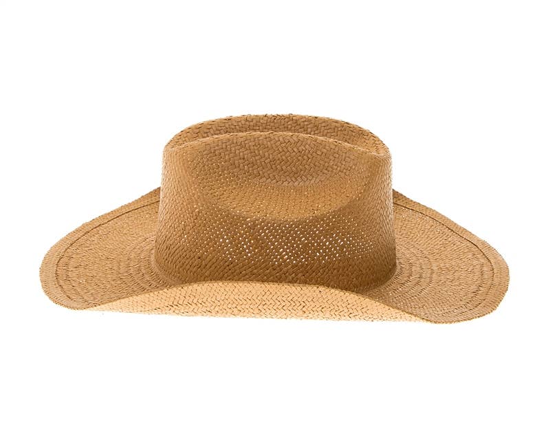 Handwoven Toyo Straw Cowboy Hat Natural