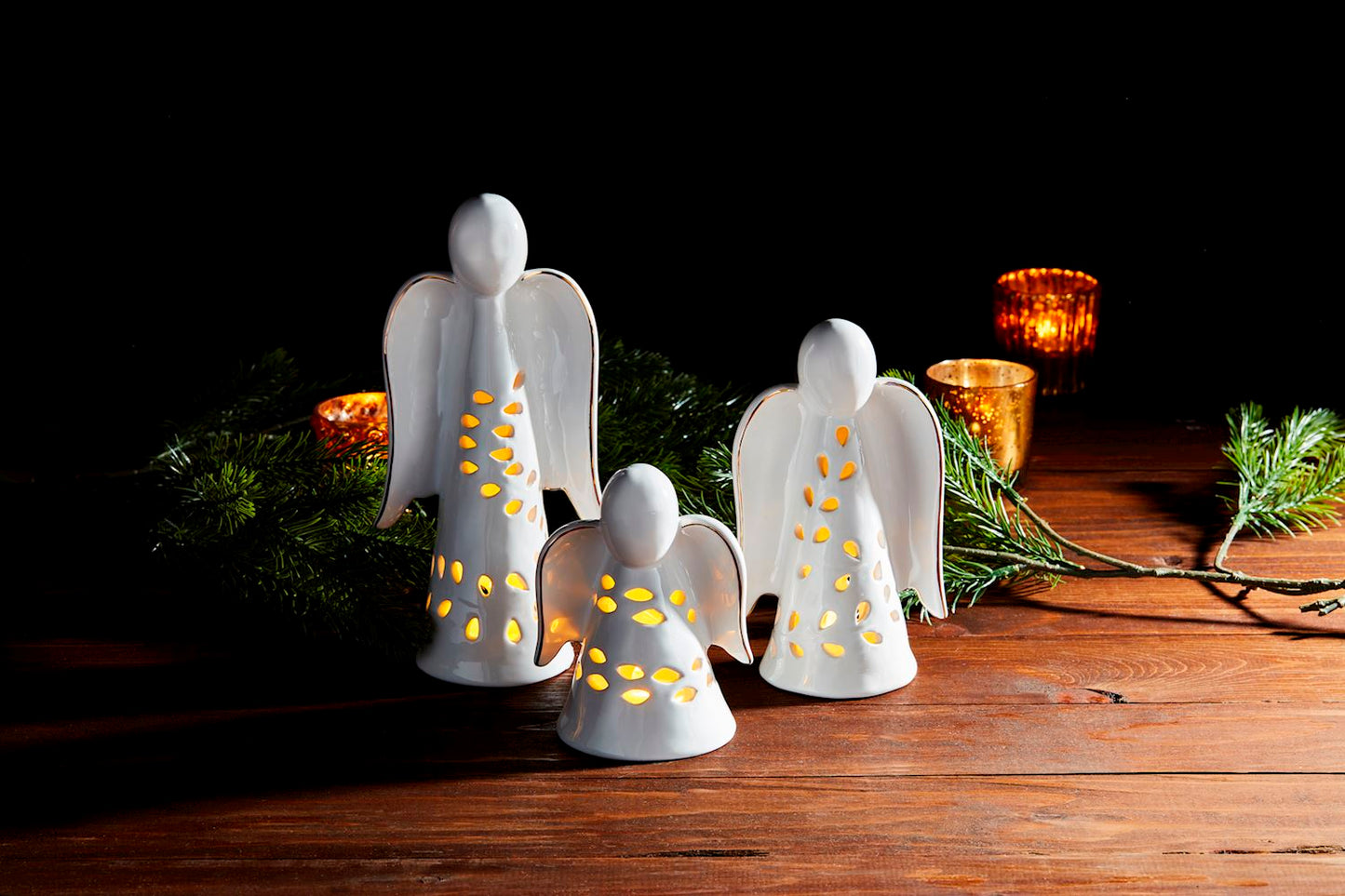 Angel Ceramic Votive Cover Small
