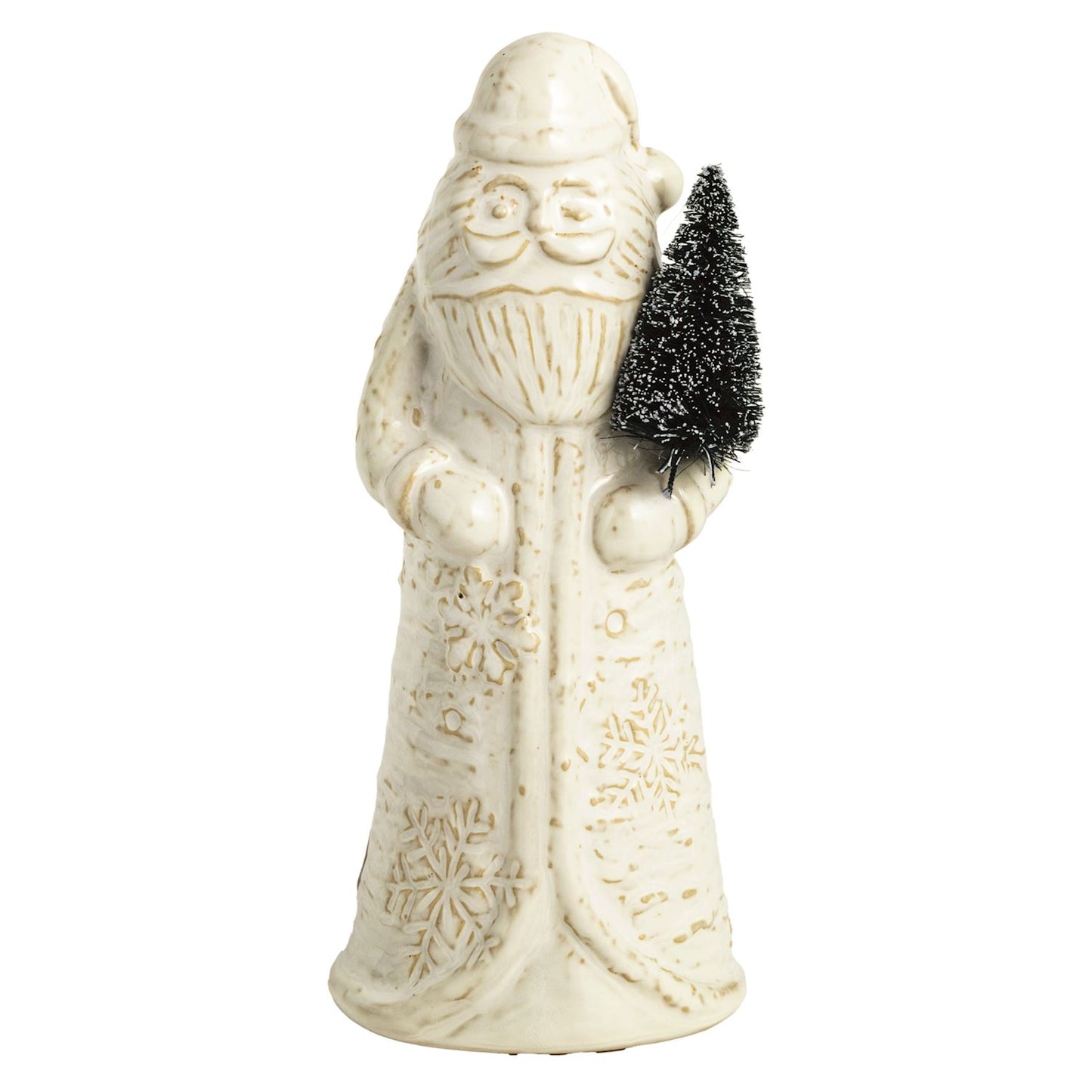 Small White Christmas Santa Sitter