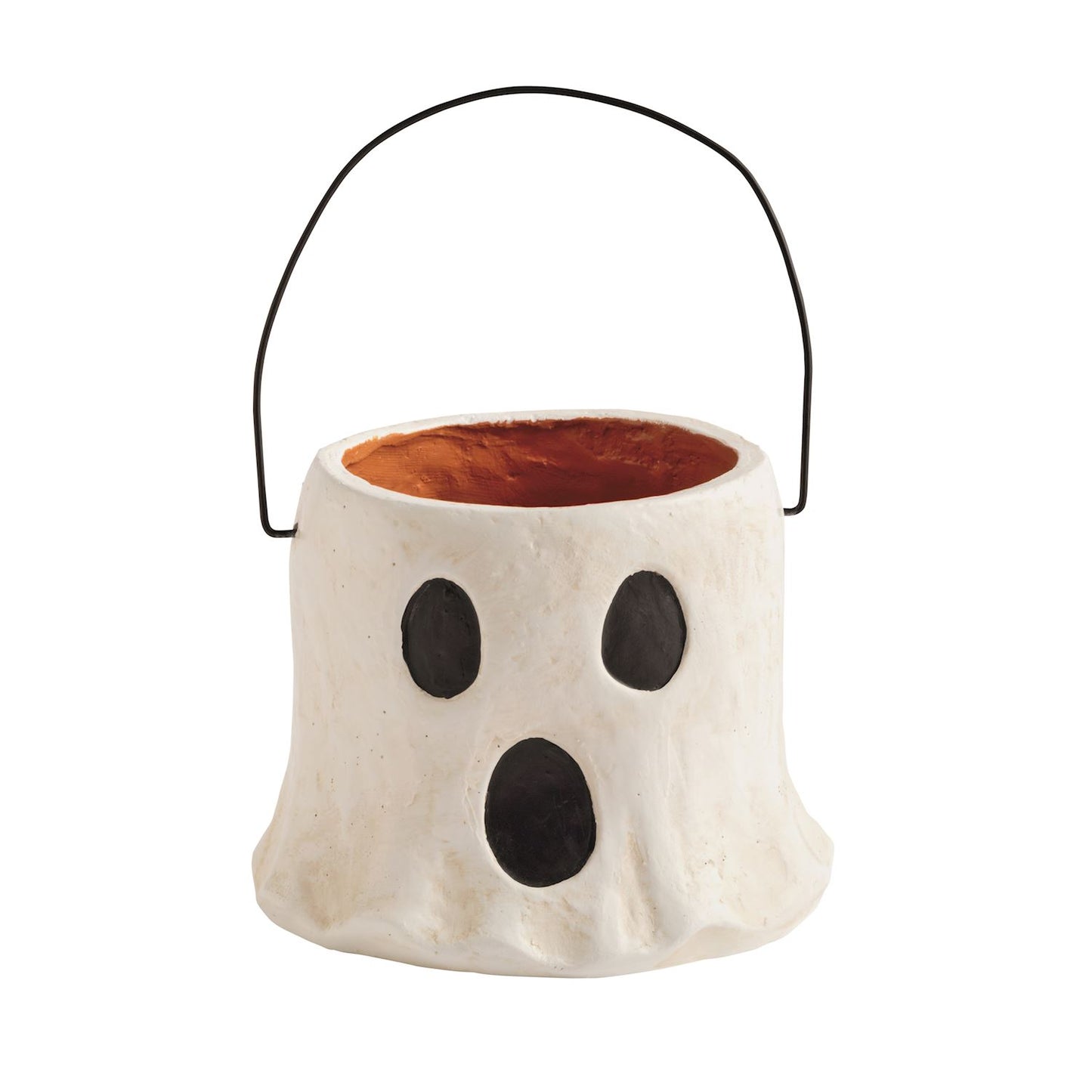 Ghost Mini Paper Mache Bucket