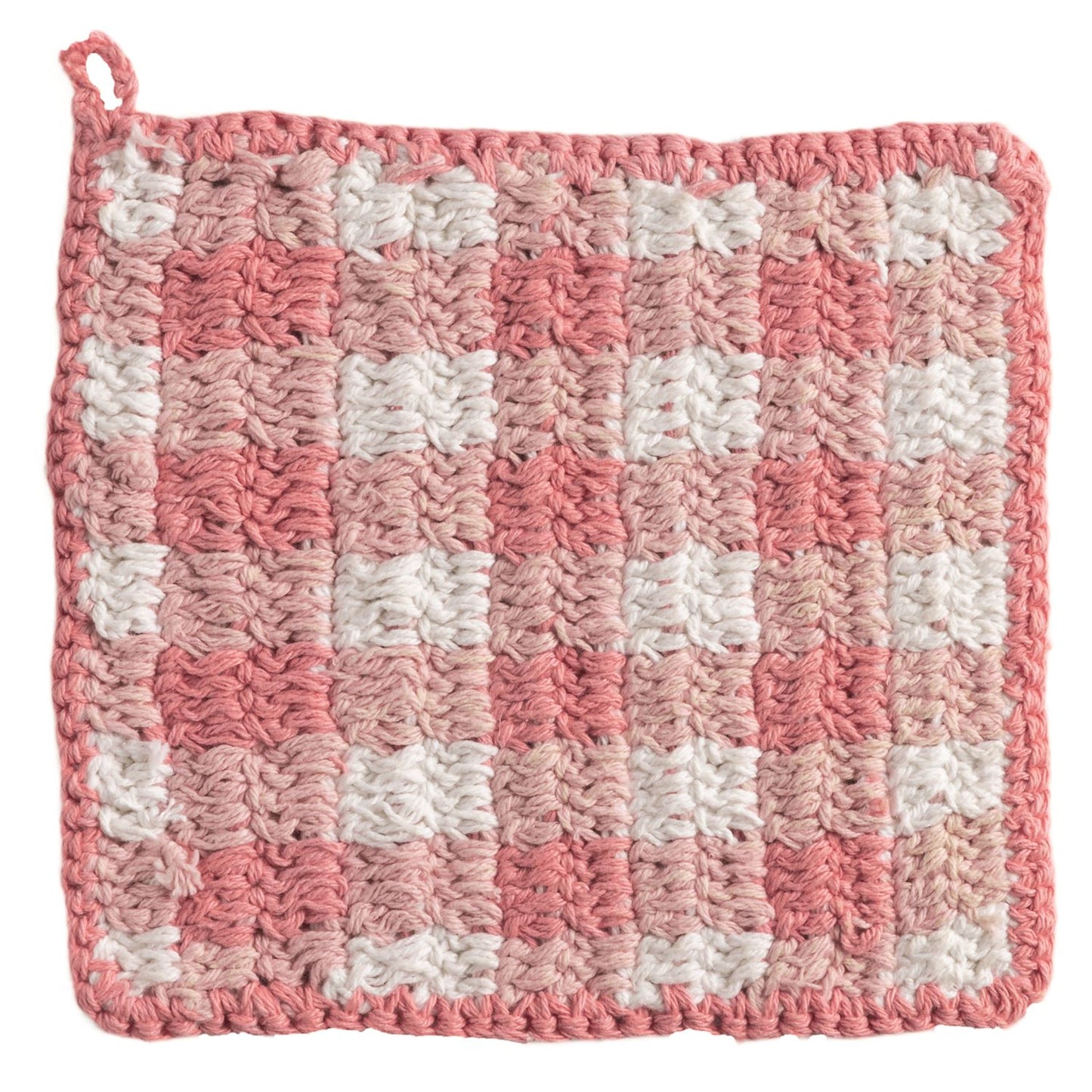 Pink Check Pot Holder