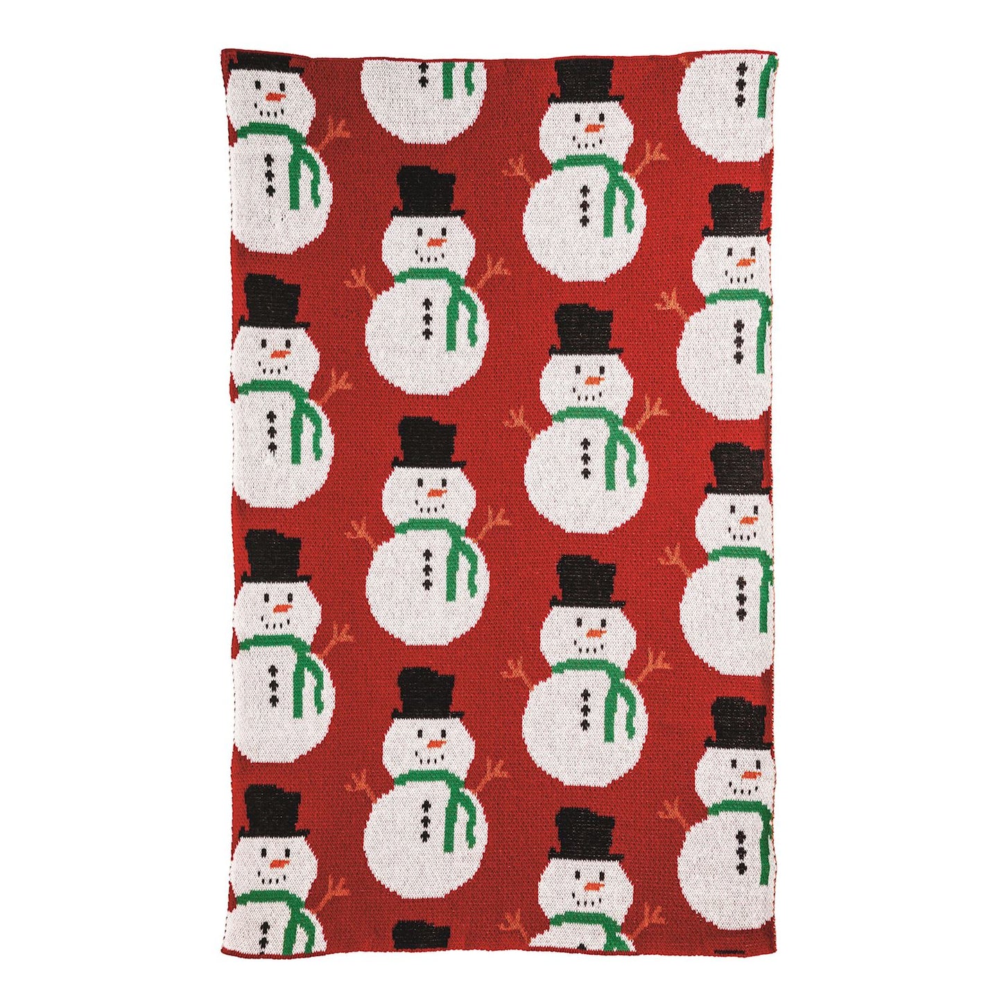 Snowman Knit Christmas Towel