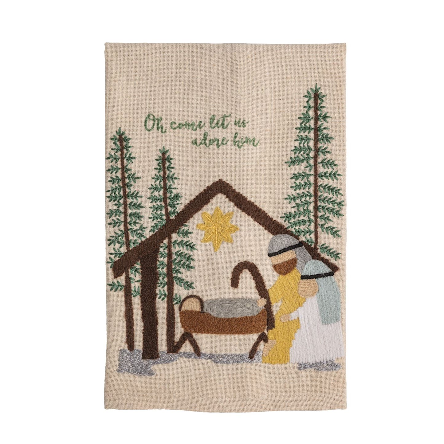 Manger Embroidered Towel
