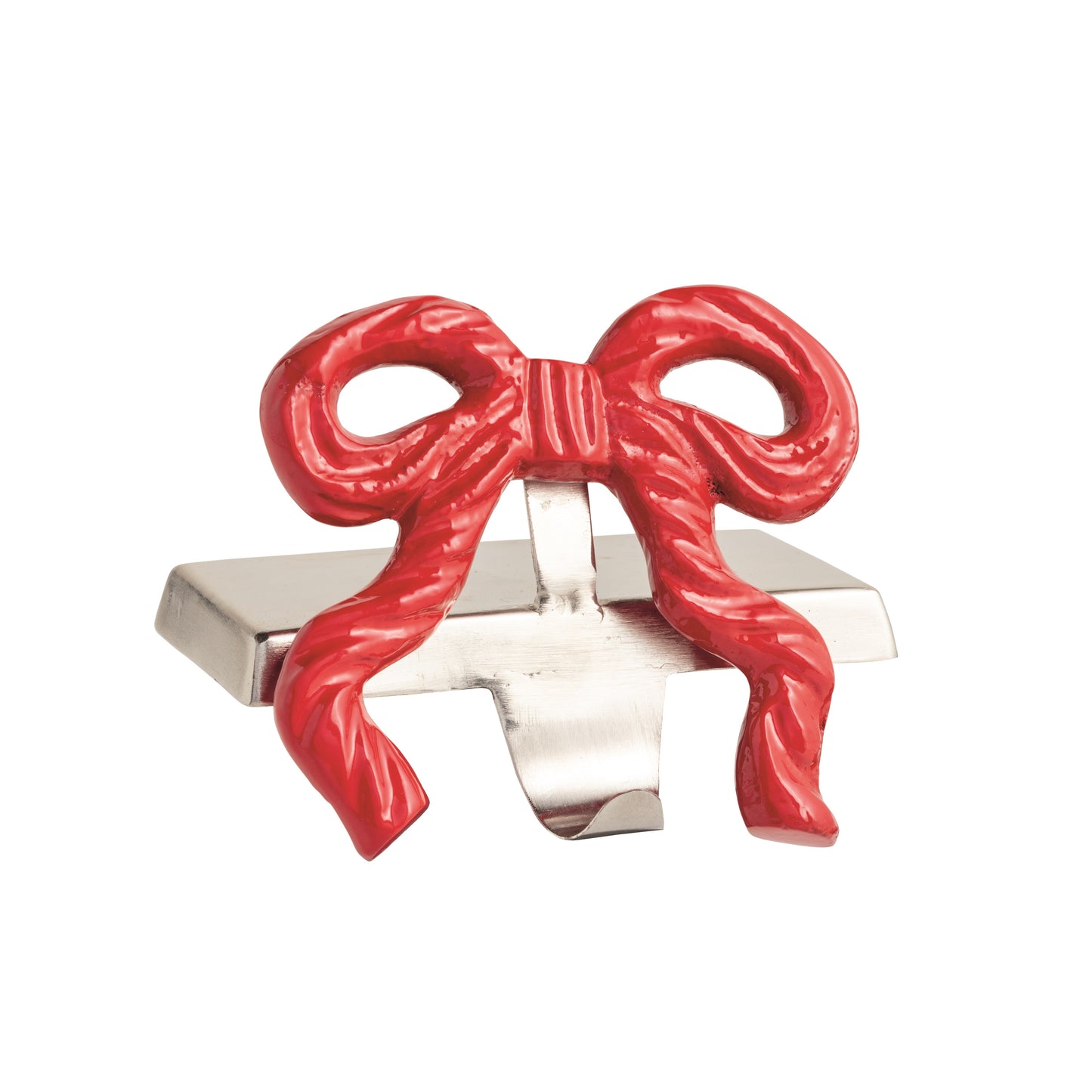 Red Bow Stocking Holder