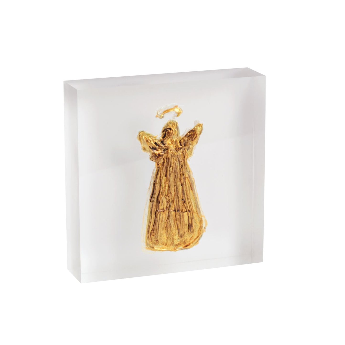 Angel Acrylic Gold Plaque