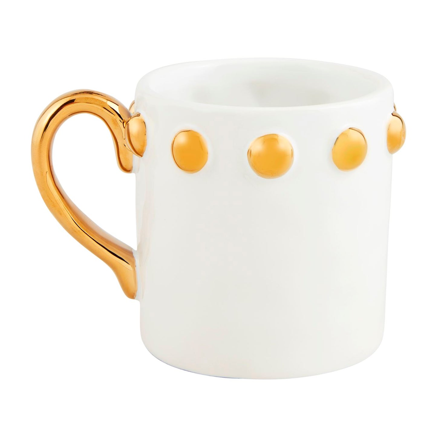 Gold Dot Ceramic Mug