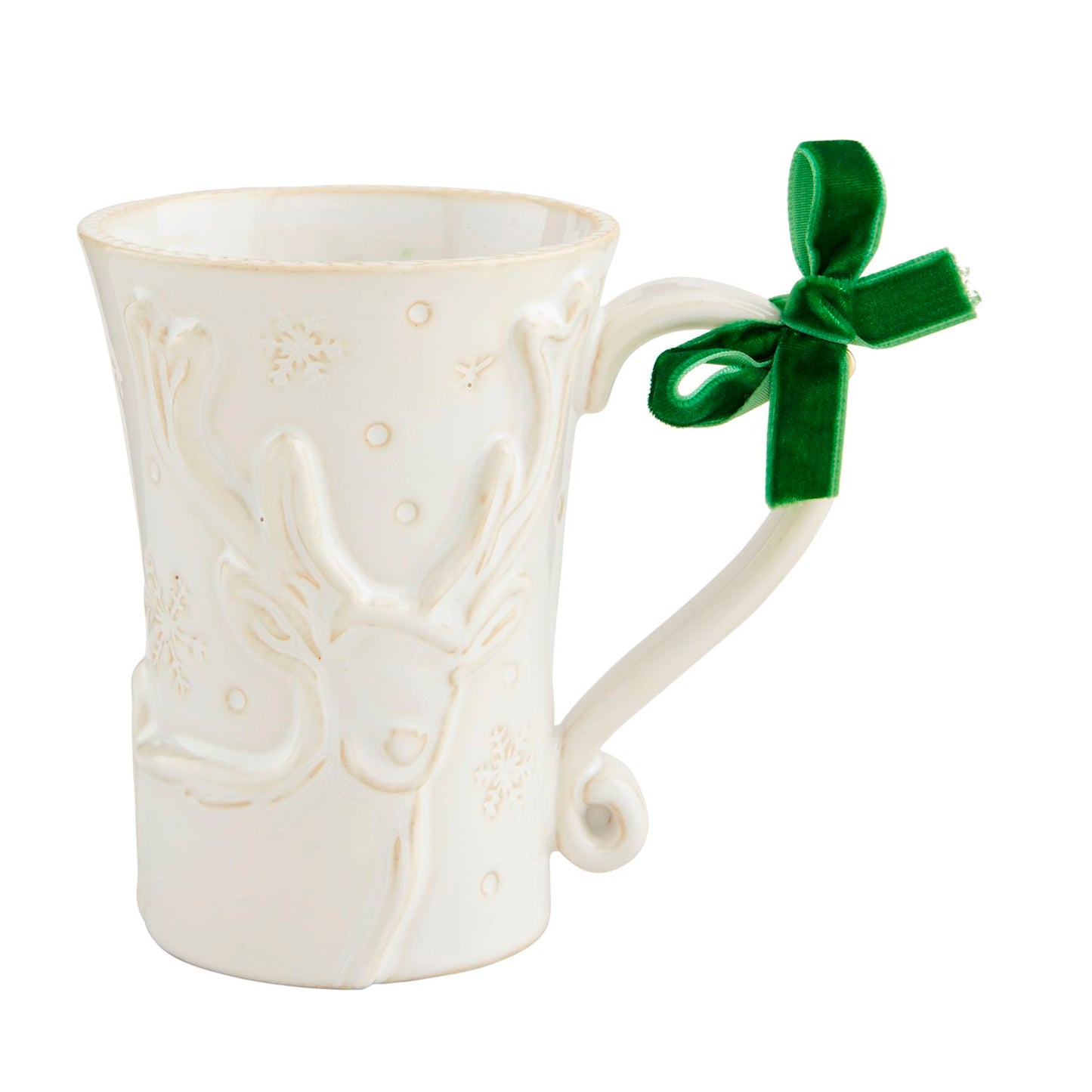 White Holiday Mug