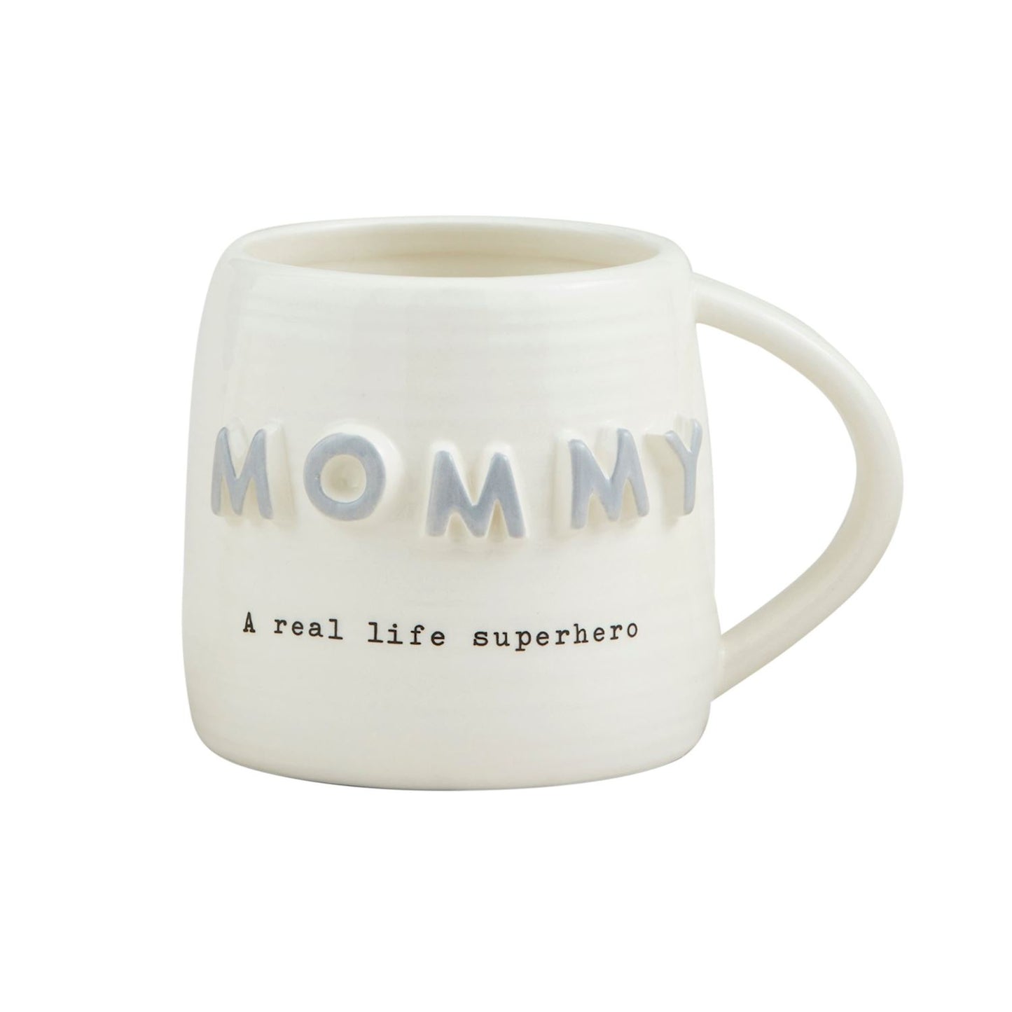 Gray Mommy Chunky Letter Mug