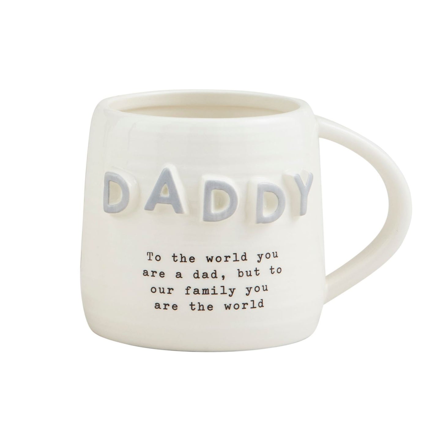 Gray Daddy Chunky Letter Mug
