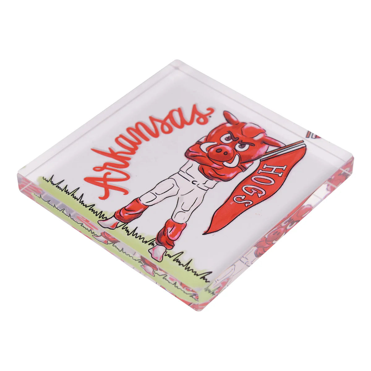 Arkansas Mascot Acrylic Block