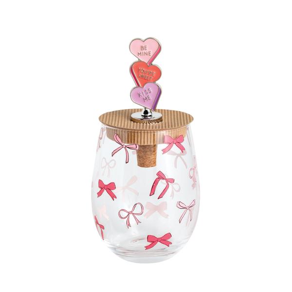 Valentine Wine Glass Set