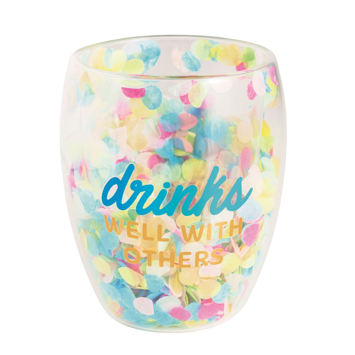 Drinks Well Confetti Glass