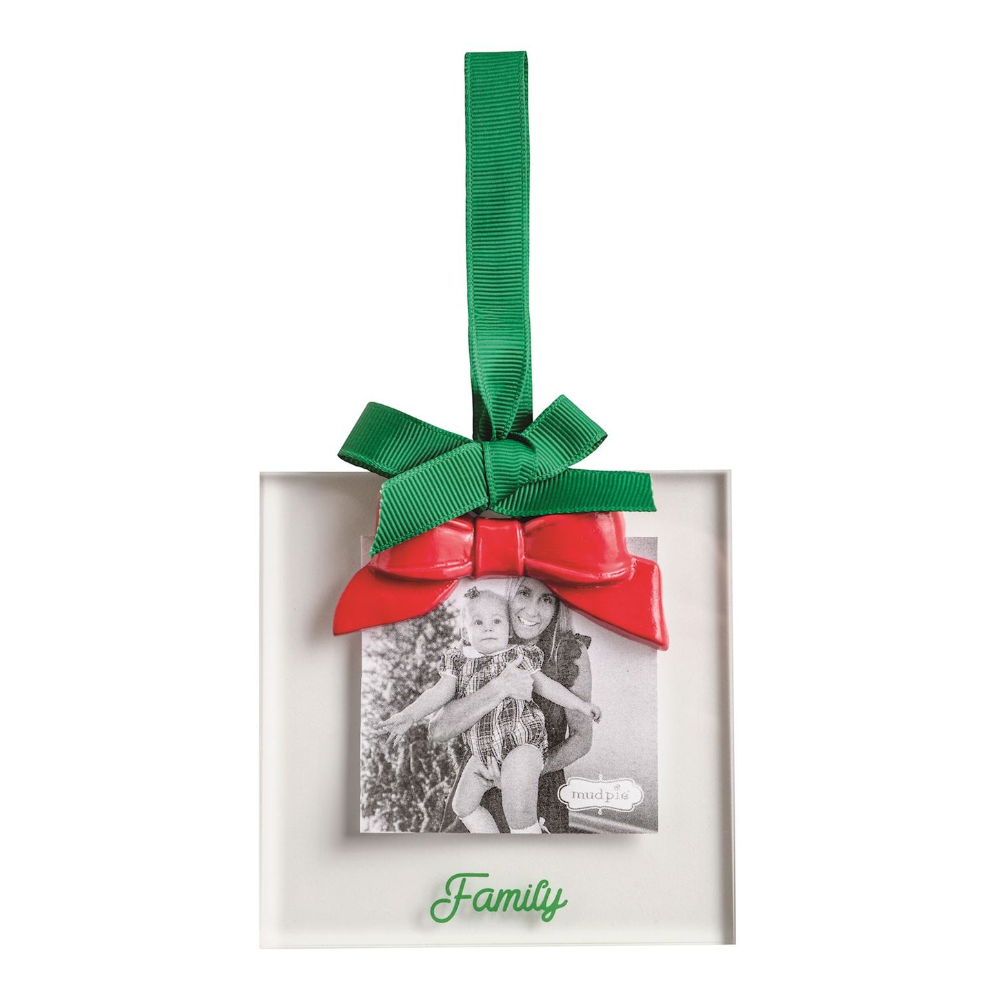 Red Bow Frame Ornament