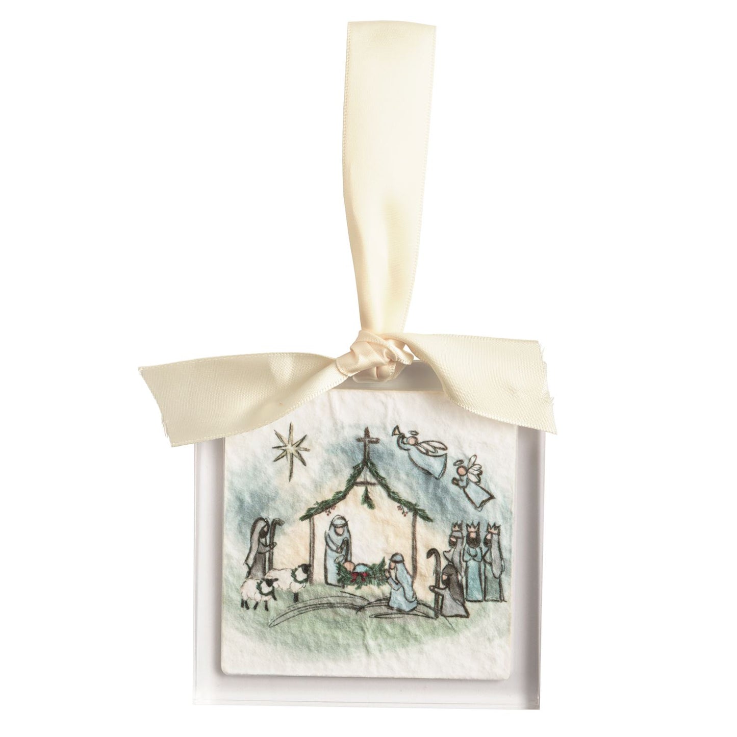 Manger Acrylic Ornament