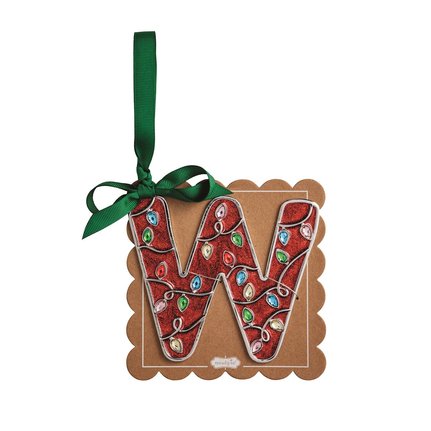 Enamel Initial Ornaments