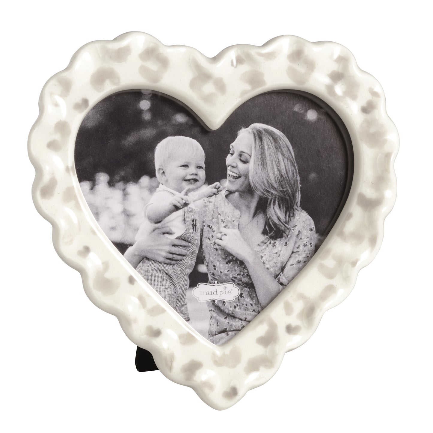 Grey Leopard Heart Frame