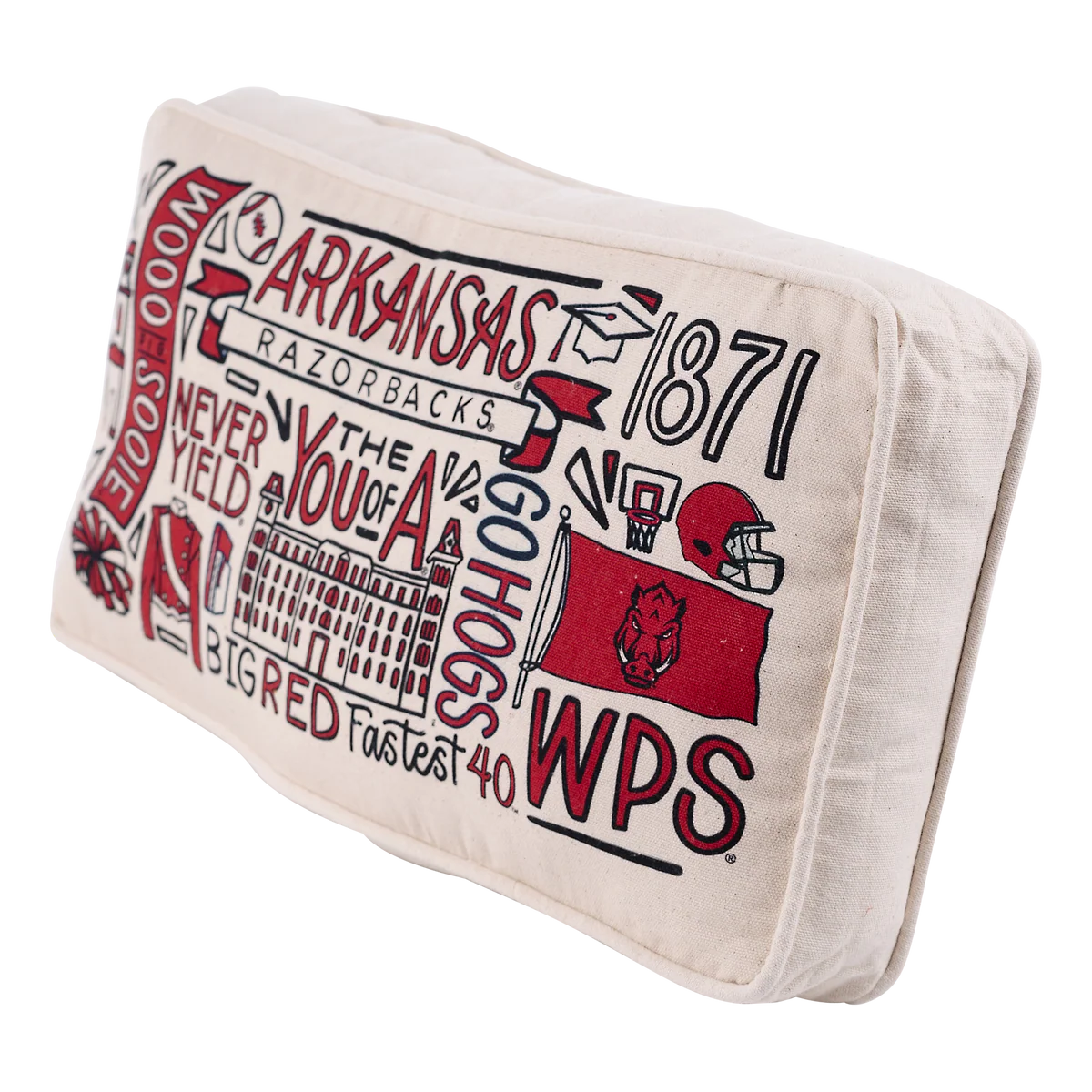 Arkansas Collage Pillow