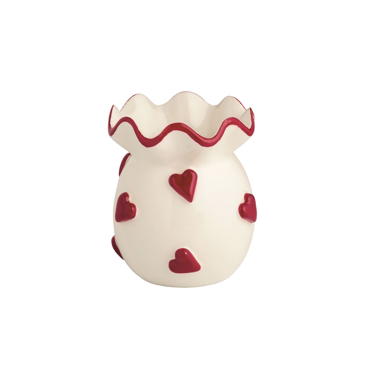 Heart Ruffle Bud Vase