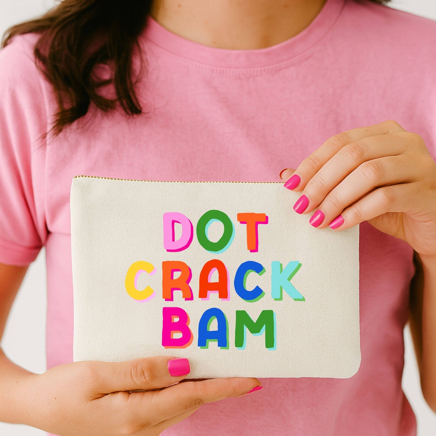 Dot Crack Bam Canvas Bag