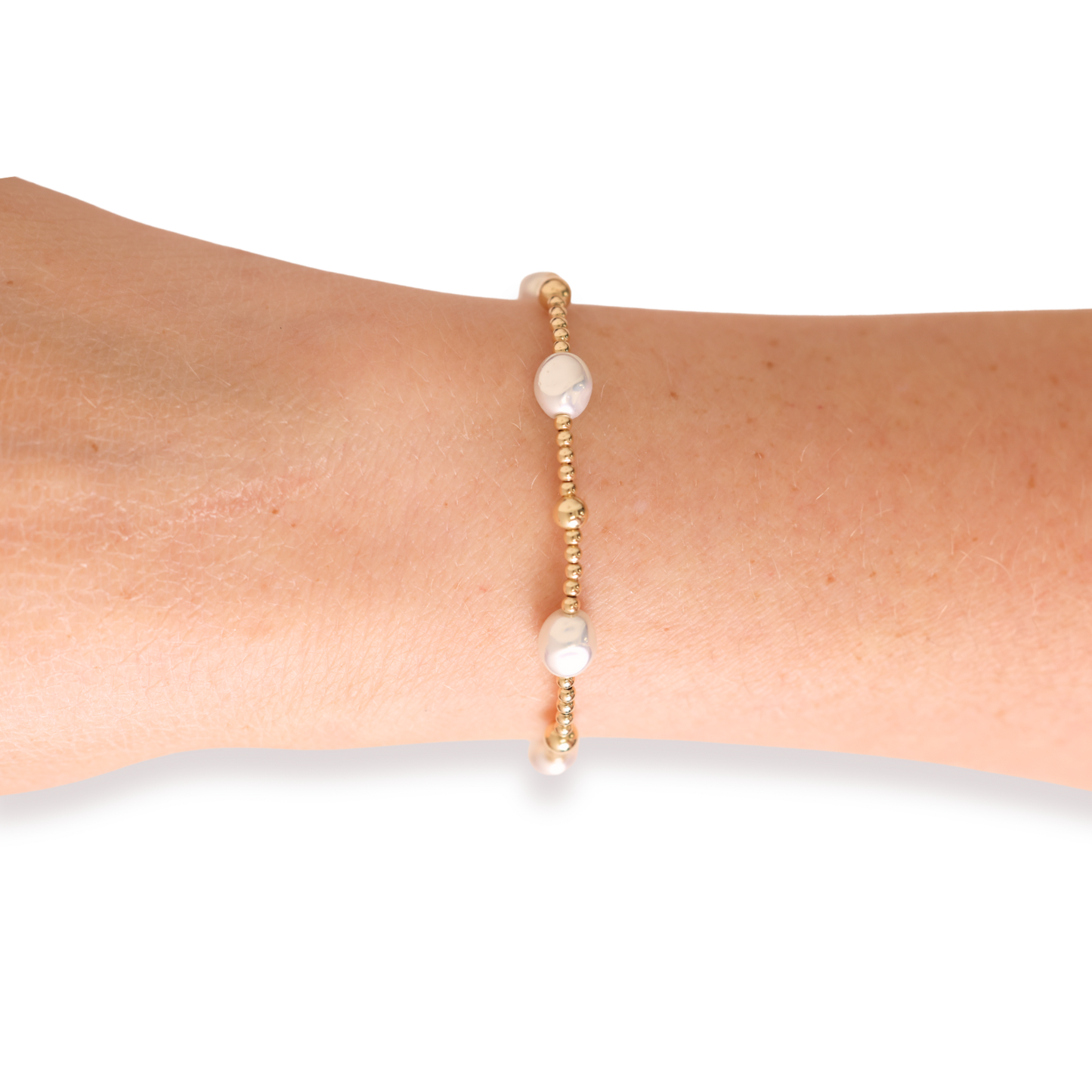 Maggie Bracelet in Gold: Extended 7.25 Inch