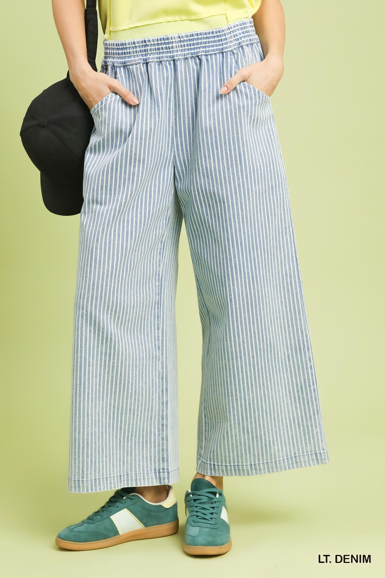 Stonewash Stripe Denim Pant