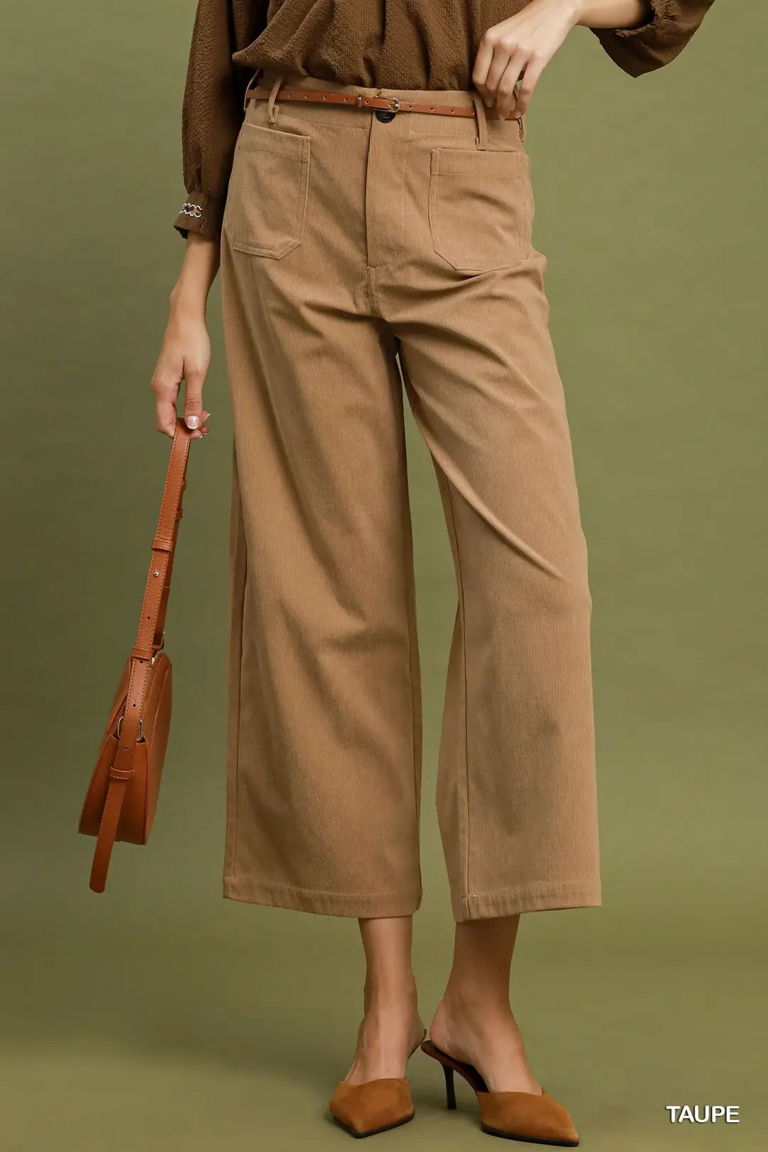 Corduroy Wide Leg Pants