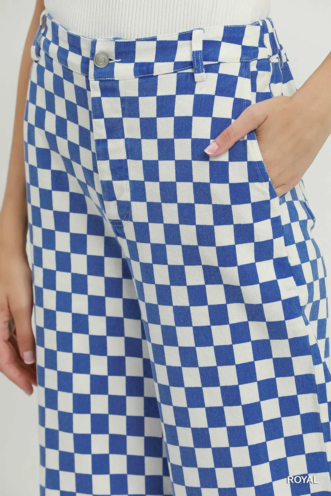 Checker Mineral Wash Pants