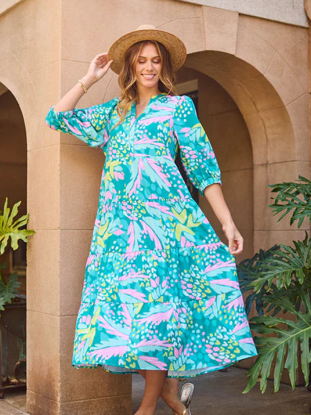 Dress Cameron Aloha Green