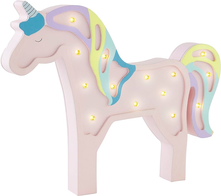 Unicorn Wood Night Light