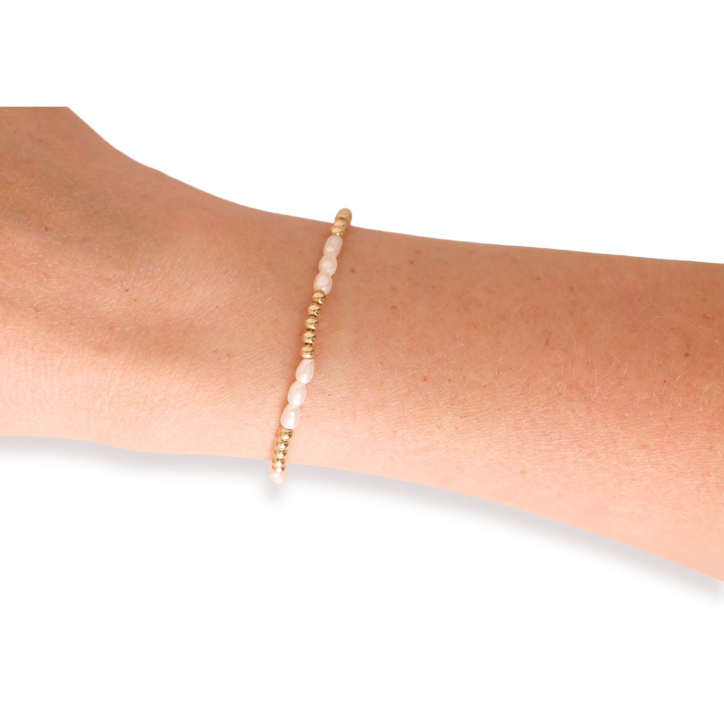 Ali Pearl Bracelet in Gold: Standard 6.75 Inch