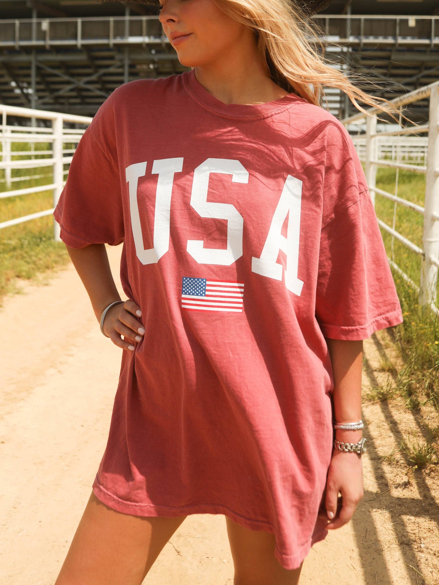 USA FLAG TEE: M