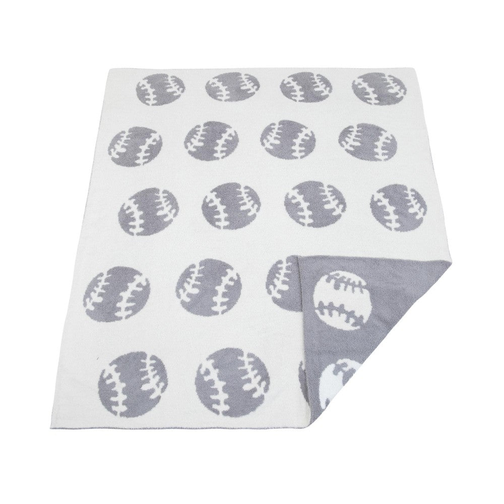Baseball Chenille Blanket